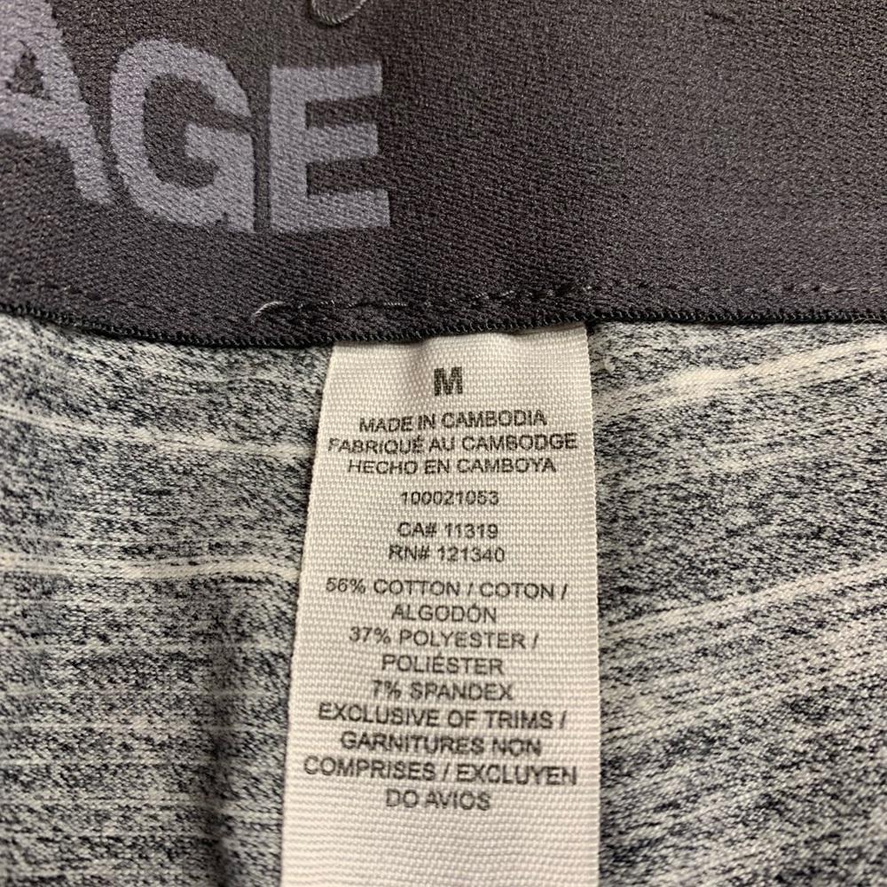 💜 Garage Grey Space Dye Mid-Rise Leggings - Size M - Picture 3 of 8